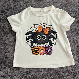 Cute Halloween Spider BOO Toddler T-Shirt Size 4T